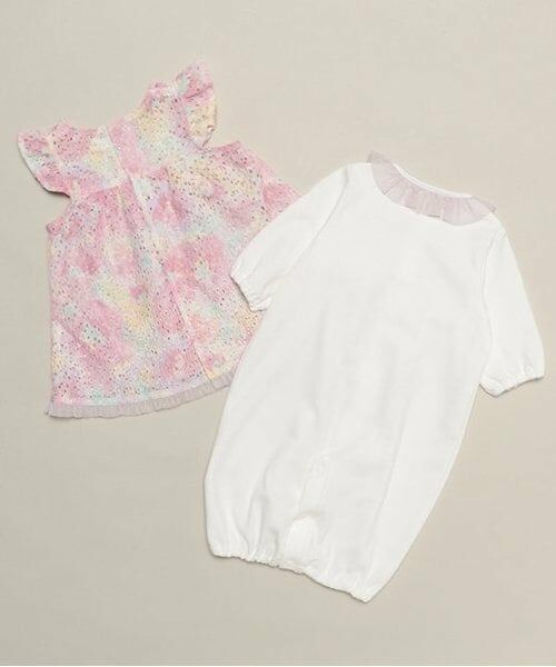 sense of wonder / センス オブ ワンダー ロンパース | フラワーレースエプロン付2WAYオール | 詳細1