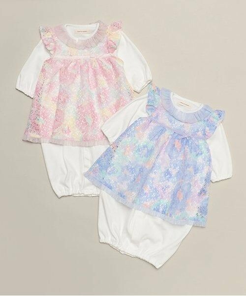 sense of wonder / センス オブ ワンダー ロンパース | フラワーレースエプロン付2WAYオール | 詳細12