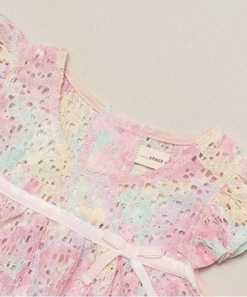 sense of wonder / センス オブ ワンダー ロンパース | フラワーレースエプロン付2WAYオール | 詳細7