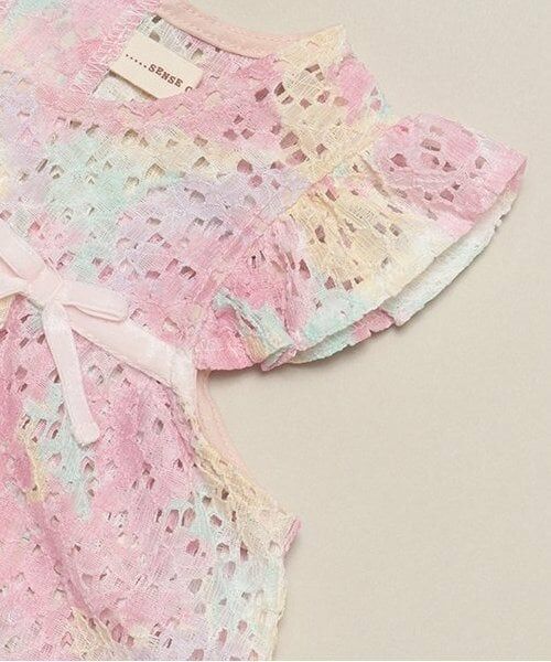 sense of wonder / センス オブ ワンダー ロンパース | フラワーレースエプロン付2WAYオール | 詳細9