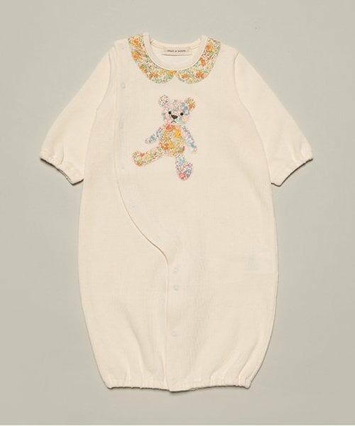 sense of wonder / センス オブ ワンダー ロンパース | リバティうさくま2WAYオール（ECRU(キナリ)）