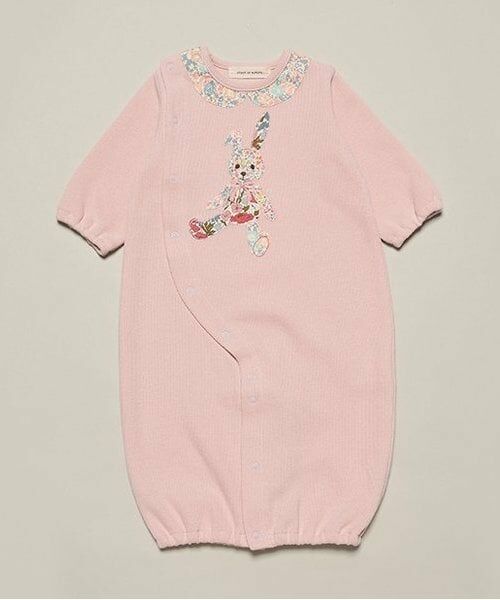 sense of wonder / センス オブ ワンダー ロンパース | リバティうさくま2WAYオール（ピンク）