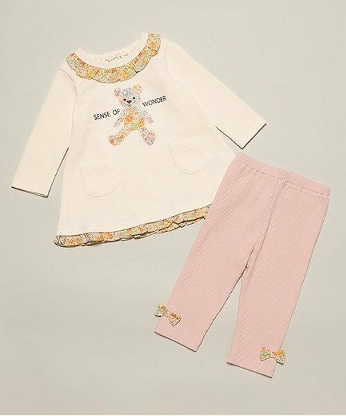 sense of wonder / センス オブ ワンダー ベビー・キッズウエア | リバティうさくまワンピーススーツ（ECRU(キナリ)）