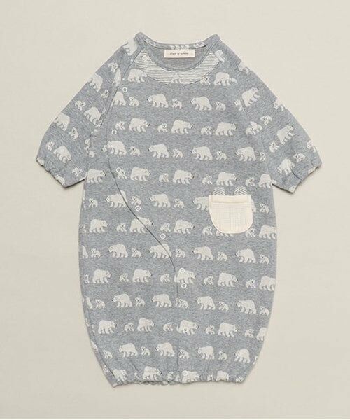 sense of wonder / センス オブ ワンダー ロンパース | 【オーガニック】ジャカード2WAYオール（ブルー）