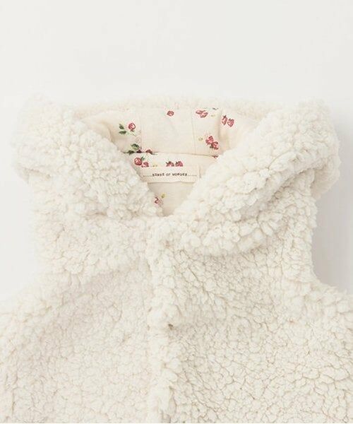 sense of wonder / センス オブ ワンダー ベビー・キッズウエア | モコモコフードつきベスト | 詳細2