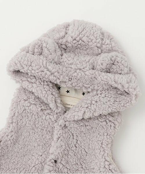 sense of wonder / センス オブ ワンダー ベビー・キッズウエア | モコモコフードつきベスト | 詳細3