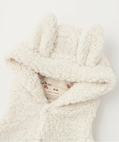 sense of wonder / センス オブ ワンダー ベビー・キッズウエア | モコモコフードつきベスト | 詳細4