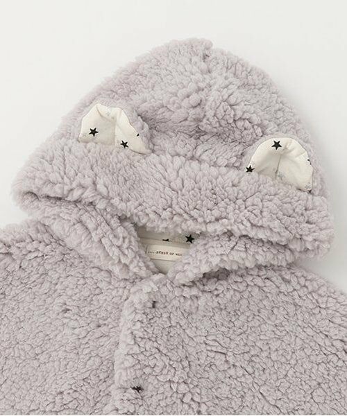 sense of wonder / センス オブ ワンダー ベビー・キッズウエア | モコモコフードつきマント | 詳細3