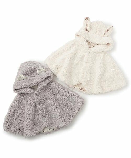 sense of wonder / センス オブ ワンダー ベビー・キッズウエア | モコモコフードつきマント | 詳細7