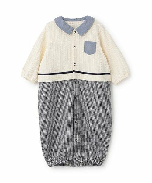 sense of wonder / センス オブ ワンダー ロンパース | ケーブル千鳥2WAYオール（紺）