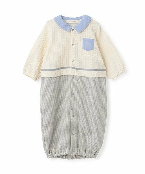 sense of wonder / センス オブ ワンダー ロンパース | ケーブル千鳥2WAYオール（グレー）