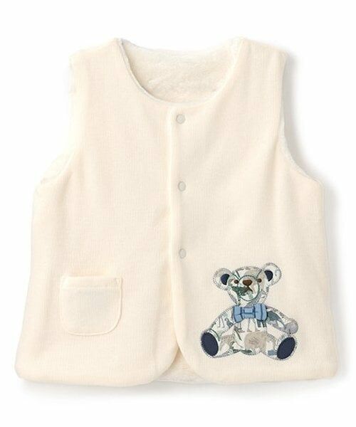 sense of wonder / センス オブ ワンダー ベビー・キッズウエア | キューフォーザズーテディベアベスト（ECRU(キナリ)）