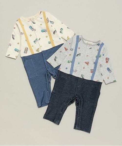 sense of wonder / センス オブ ワンダー ロンパース | 働くクルマ柄カバーオール | 詳細8