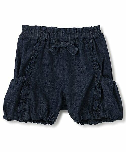 sense of wonder / センス オブ ワンダー ショート・ハーフ・半端丈パンツ | フリルバルーンパンツ（紺）