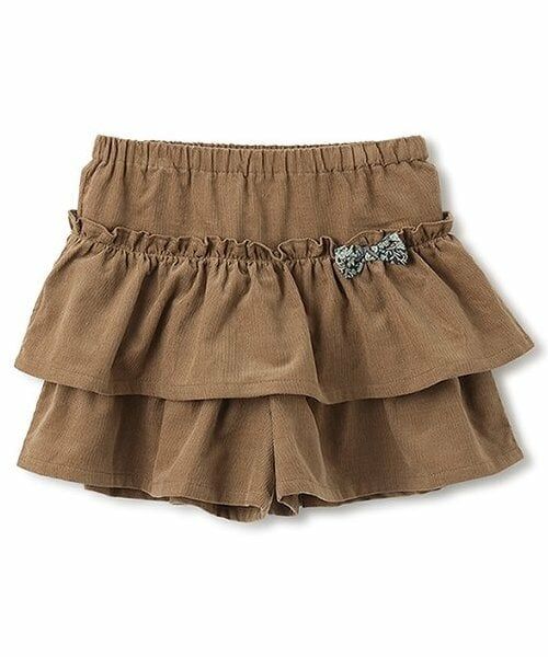 sense of wonder / センス オブ ワンダー ショート・ハーフ・半端丈パンツ | シャツコールフリルキュロット（モカ茶）