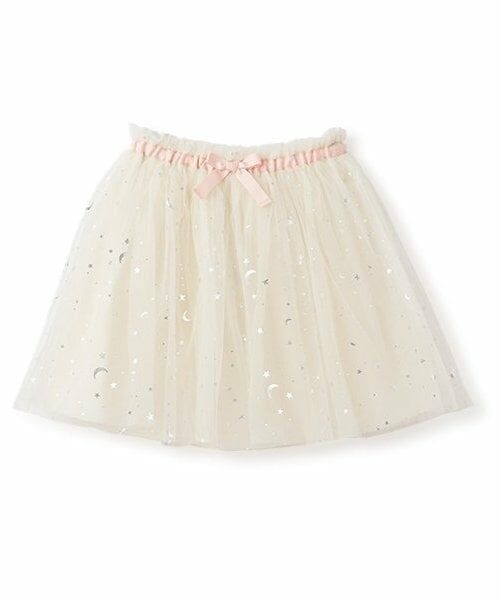 sense of wonder / センス オブ ワンダー ミニ・ひざ丈スカート | スターチュールスカート（ECRU(キナリ)）
