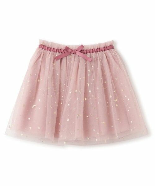 sense of wonder / センス オブ ワンダー ミニ・ひざ丈スカート | スターチュールスカート（ピンク）