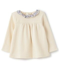 sense of wonder / センス オブ ワンダー Tシャツ | リバティファブリック衿フリルTシャツ