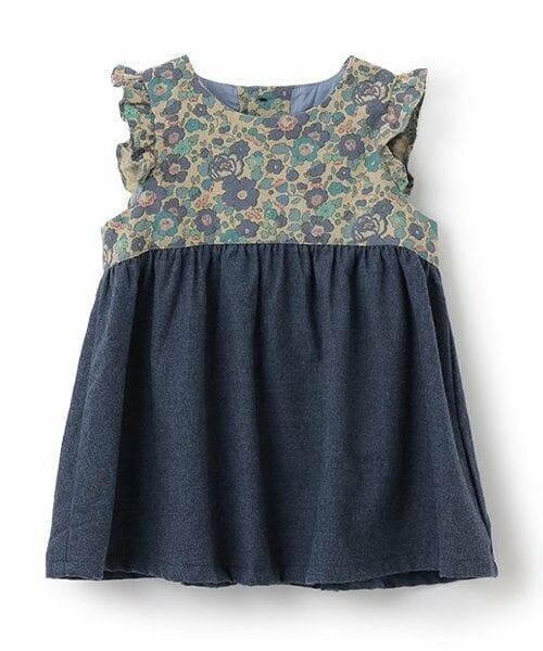 sense of wonder / センス オブ ワンダー その他トップス | リバティファブリックヨークチュニック（紺）