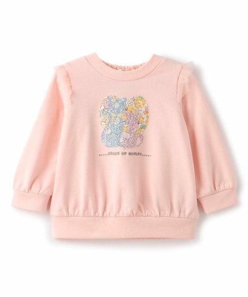 sense of wonder / センス オブ ワンダー スウェット | リバティファブリックハートネコトレーナー（ピンク）