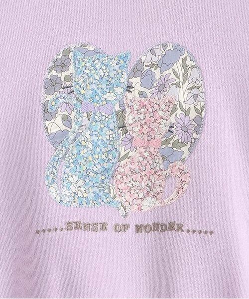 sense of wonder / センス オブ ワンダー スウェット | リバティファブリックハートネコトレーナー | 詳細3