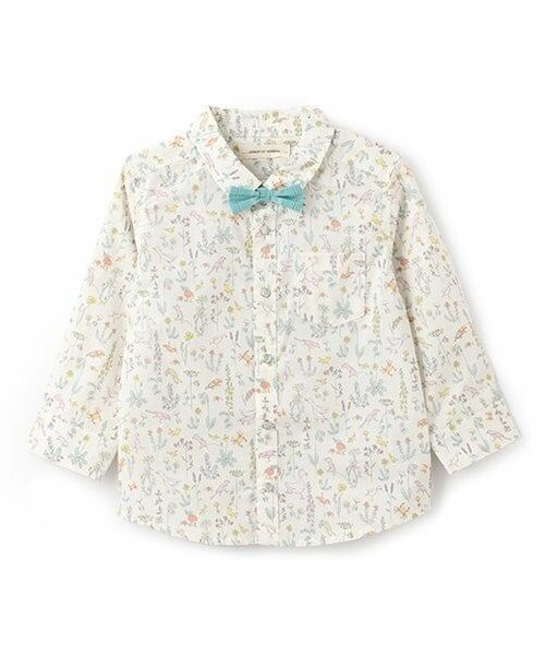 sense of wonder / センス オブ ワンダー シャツ・ブラウス | THEO蝶タイつき長袖シャツ（ECRU(キナリ)）