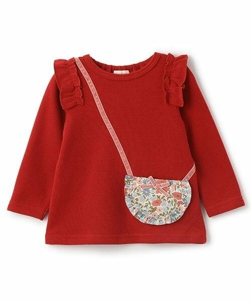 sense of wonder / センス オブ ワンダー スウェット | リバティファブリックポシェットトレーナー（赤）