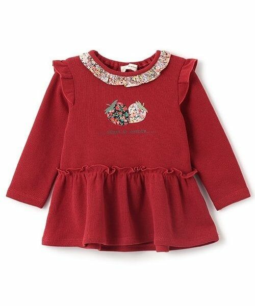 sense of wonder / センス オブ ワンダー その他トップス | リバティファブリックイチゴチュニック（赤）