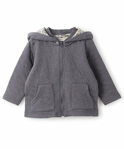 sense of wonder / センス オブ ワンダー パーカー | Carsニットキルトパーカー（チャコール）