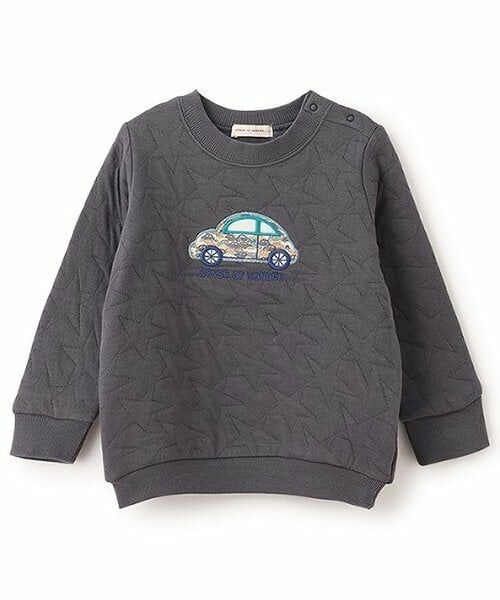 sense of wonder / センス オブ ワンダー スウェット | Carsニットキルトトレーナー（チャコール）