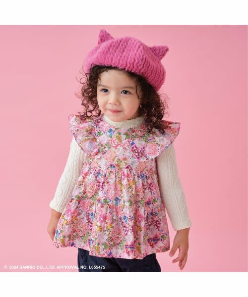 sense of wonder / センス オブ ワンダー その他トップス | 【ハローキティ】パッチワークハーツチュニック（ピンク）