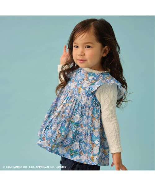sense of wonder / センス オブ ワンダー その他トップス | 【ハローキティ】パッチワークハーツチュニック（ブルー）