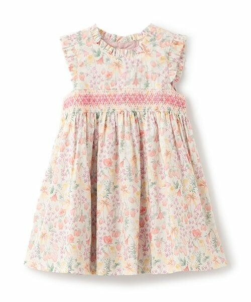 sense of wonder / センス オブ ワンダー ミニ丈・ひざ丈ワンピース | Hakubaスモッキングジャンパースカ-ト（ピンク）