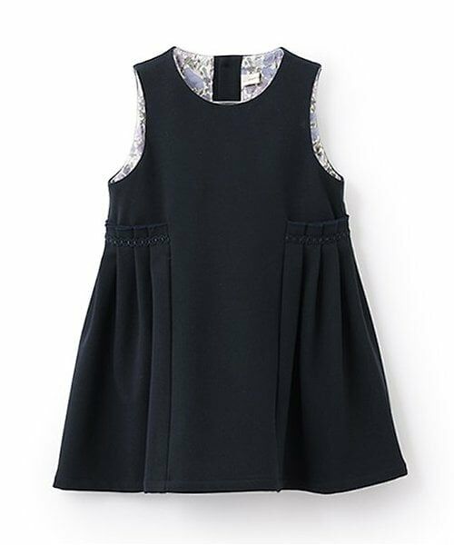 sense of wonder / センス オブ ワンダー ミニ丈・ひざ丈ワンピース | モナルーチェジャンパースカート（紺）