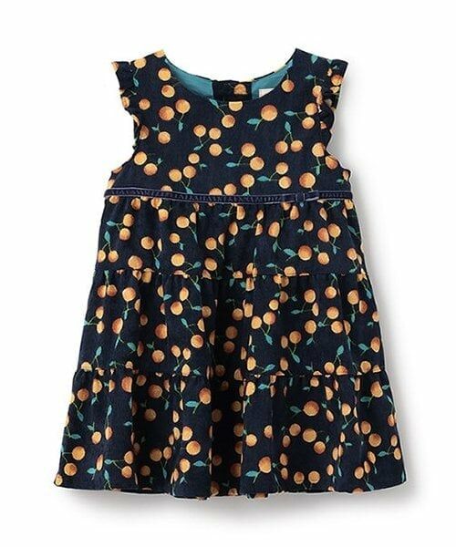 sense of wonder / センス オブ ワンダー ミニ丈・ひざ丈ワンピース | チェリージャンパースカート（紺）