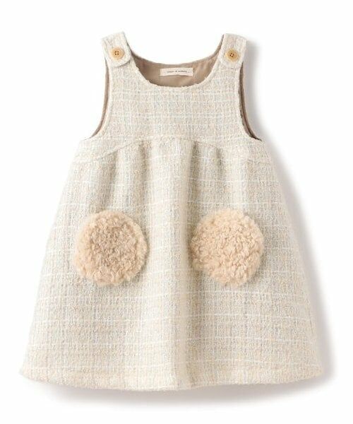 sense of wonder / センス オブ ワンダー ミニ丈・ひざ丈ワンピース | ロービングジャンパースカート（ECRU(キナリ)）