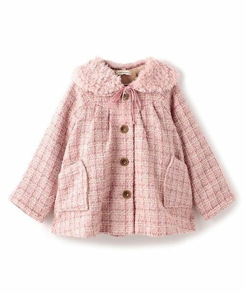 sense of wonder / センス オブ ワンダー その他アウター | ティペットつきロービングコート（ピンク）