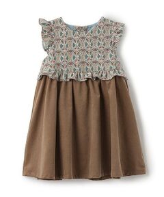 sense of wonder / センス オブ ワンダー ミニ丈・ひざ丈ワンピース | リバティファブリックヨークジャンパースカート