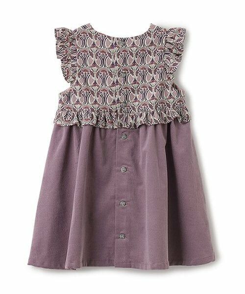 sense of wonder / センス オブ ワンダー ミニ丈・ひざ丈ワンピース | リバティファブリックヨークジャンパースカート | 詳細1