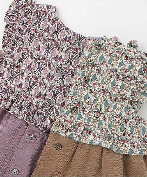 sense of wonder / センス オブ ワンダー ミニ丈・ひざ丈ワンピース | リバティファブリックヨークジャンパースカート | 詳細5