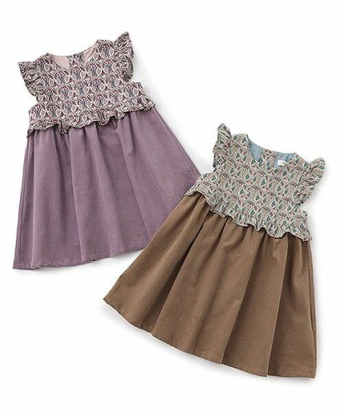 sense of wonder / センス オブ ワンダー ミニ丈・ひざ丈ワンピース | リバティファブリックヨークジャンパースカート | 詳細7