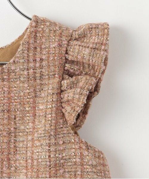 sense of wonder / センス オブ ワンダー ミニ丈・ひざ丈ワンピース | ラメツイードジャンパースカート | 詳細3
