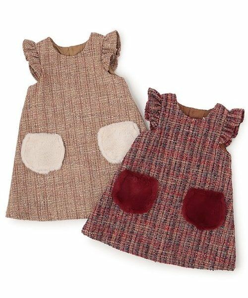 sense of wonder / センス オブ ワンダー ミニ丈・ひざ丈ワンピース | ラメツイードジャンパースカート | 詳細9