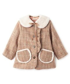 sense of wonder / センス オブ ワンダー その他アウター | ティペットつきラメツイードコート