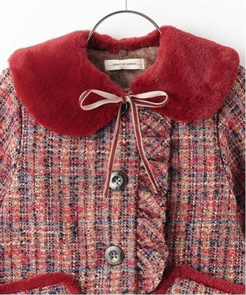 sense of wonder / センス オブ ワンダー その他アウター | ティペットつきラメツイードコート | 詳細2