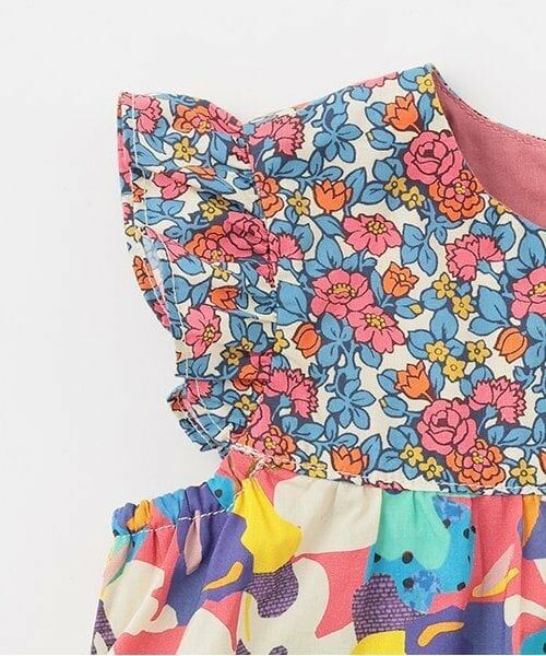 sense of wonder / センス オブ ワンダー ミニ丈・ひざ丈ワンピース | リバティ切替ワンピース | 詳細3