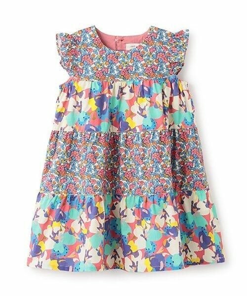 sense of wonder / センス オブ ワンダー ミニ丈・ひざ丈ワンピース | リバティ切替ワンピース（マルチ）