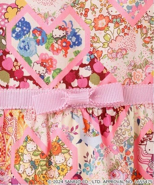 sense of wonder / センス オブ ワンダー ミニ丈・ひざ丈ワンピース | 【ハローキティ】パッチワークハーツワンピース | 詳細5