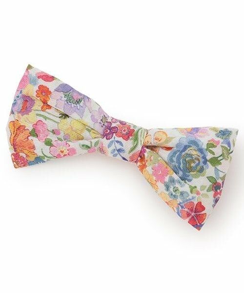 sense of wonder / センス オブ ワンダー ヘアピン | リバティファブリックリボンヘアクリップ（コーラル）