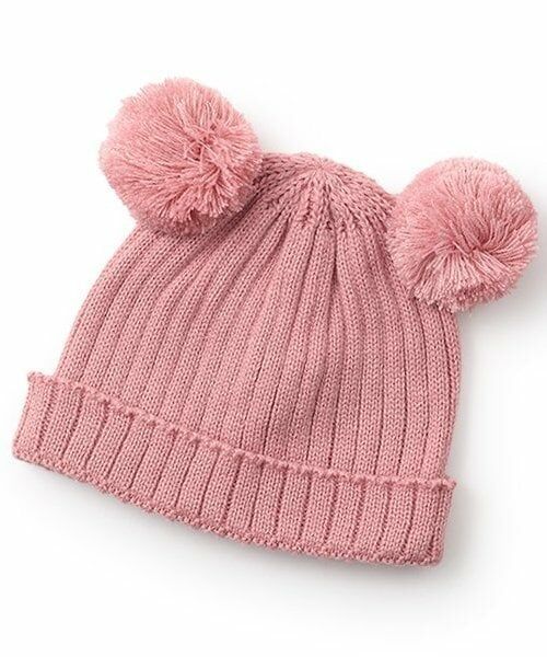 sense of wonder / センス オブ ワンダー ニットキャップ | サイドボンボンニット帽（ピンク）